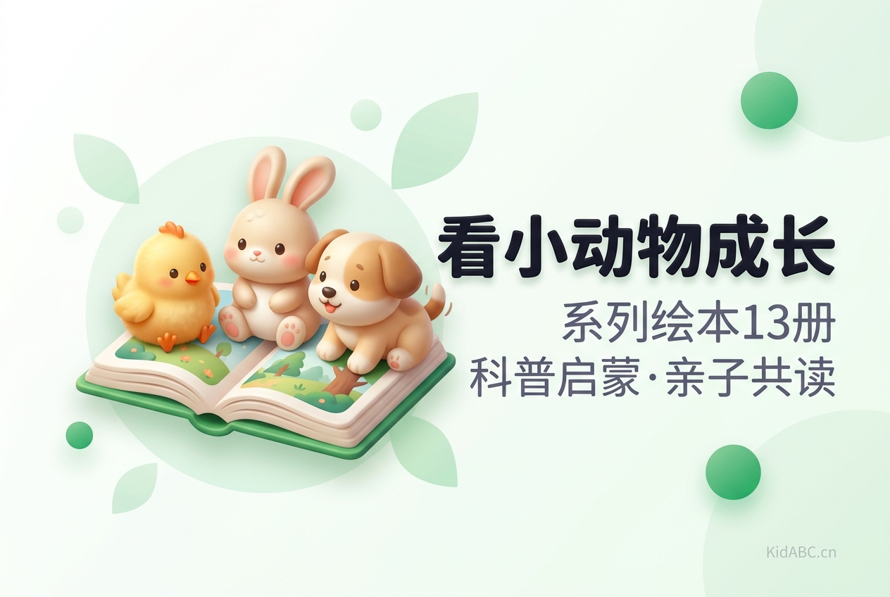 看小动物成长系列绘本13册